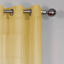 Load image into Gallery viewer, Petersen Ombre Semi-Sheer Grommet Single Curtain Panel, 52" W x 63" L, (Set of 2)
