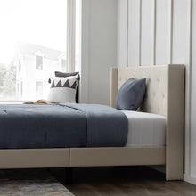 Load image into Gallery viewer, Petersen Tufted Upholstered Low Profile Platform Bed queen
