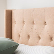 Load image into Gallery viewer, King Beige Petersen Tufted Upholstered Low Profile Platform Bed MRM2316

