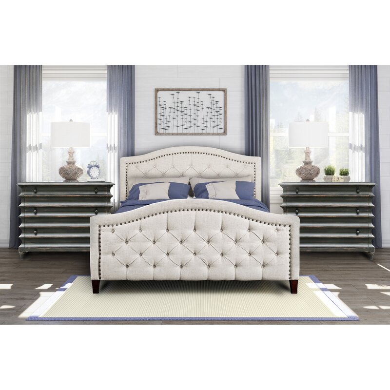Queen Light Beige Petersfield Tufted Upholstered Headboard (Headboard ONLY) AP698