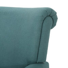 Load image into Gallery viewer, Petit Fabric Push Back Manual Recliner (Dark Teal) - 627CE
