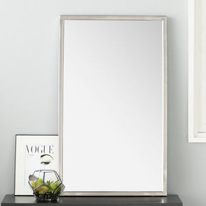 Petrolia Modern & Contemporary Wall Mirror with Stainless Steel Frame