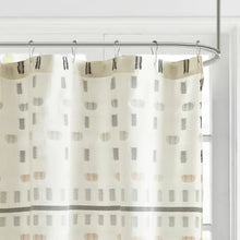 Load image into Gallery viewer, Petrucci 100% Cotton Geometric Single Shower Curtain
