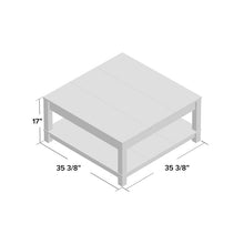 Load image into Gallery viewer, Pettigrew Four Legs Coffee Table with Storage
