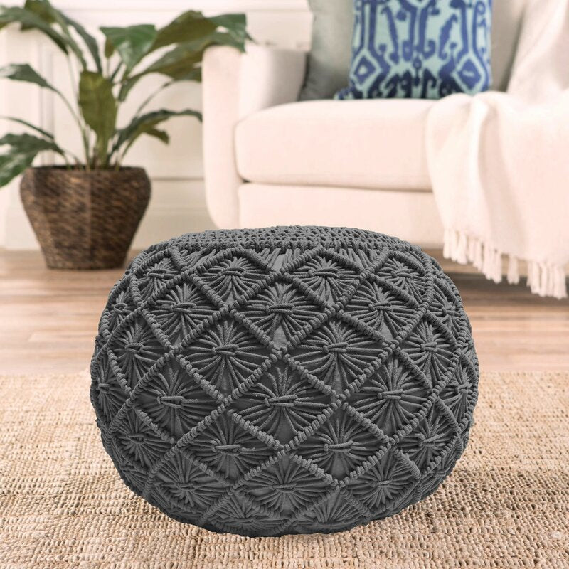 Phelan 20'' Wide Round Pouf Ottoman 7115RR