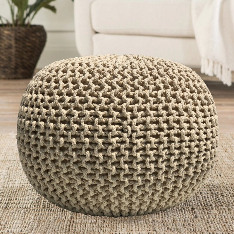 Phelan 20'' Wide Round Pouf Ottoman 2285AH