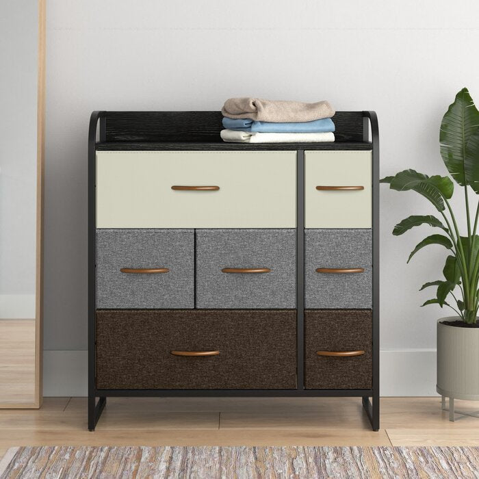 Brown/Gray/Beige Phil 7 - Drawer Dresser