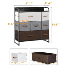 Load image into Gallery viewer, Brown/Gray/Beige Phil 7 - Drawer Dresser
