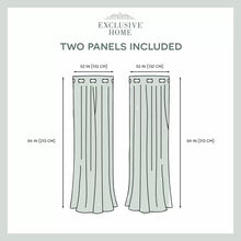 Load image into Gallery viewer, Phillipa Solid Room Darkening Thermal Grommet Curtain Panels, 52 x 84 (Set of 2)
