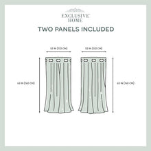 Load image into Gallery viewer, Phillipa Solid Room Darkening Thermal Grommet Curtain Panels (Set of 2)
