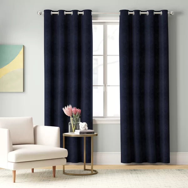 Phillipa Solid Room Darkening Thermal Grommet Curtain Panels, 52 x 84 (Set of 2)