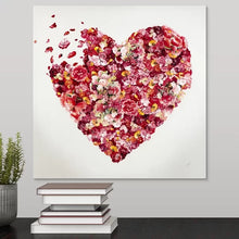 Load image into Gallery viewer, 16&quot; H x 16&quot; W x 1.25&quot; D Pieces Of My Heart by Sydney Edmunds - Painting on Canvas
