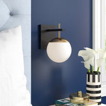 Load image into Gallery viewer, Pierre Steel Armed Sconce, 9.25&#39;&#39; H X 6&#39;&#39; W X 7.75&#39;&#39; D
