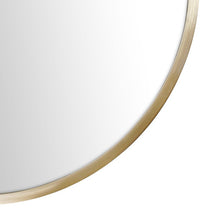 Load image into Gallery viewer, 28&quot; x 20&quot; Satin Brass Pill Shape Modern &amp; Contemporary Vanity Mirror MRM173
