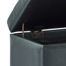 Load image into Gallery viewer, Pina 35.5&#39;&#39; Wide Faux Leather Tufted Rectangle Storage Ottoman with Storage
