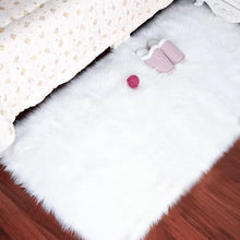 Load image into Gallery viewer, Pinckney Shag Faux Sheepskin Area Rug in White 2&#39; x 3&#39;
