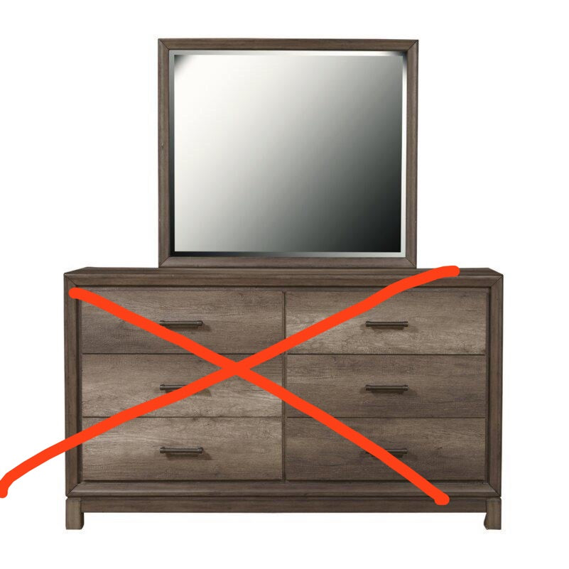 Pinehur Farmhouse / Country Dresser Mirror 5594RR