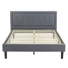 Load image into Gallery viewer, Queen Light Gray Pinheiro Low Profile Bed

