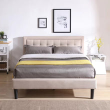 Load image into Gallery viewer, Tufted Upholstered Low Profile Platform Bed queen
