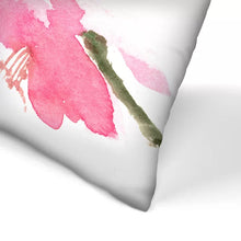 Load image into Gallery viewer, 18&quot; x 18&quot; Pink Flower Square Pillow Cover &amp; Insert
