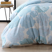 Load image into Gallery viewer, Pioni Blue/White Standard Cotton 200 TC Reversible Comforter KING Set 6824RR
