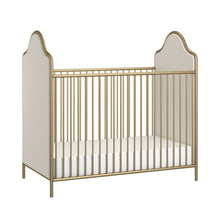 Load image into Gallery viewer, Gold Piper 2-in-1 Convertible Upholstered Crib AS-IS 4906RR
