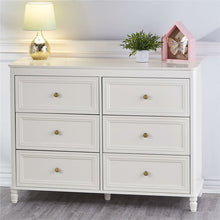 Load image into Gallery viewer, Cream Piper 6 Drawer Double Dresser SB2137
