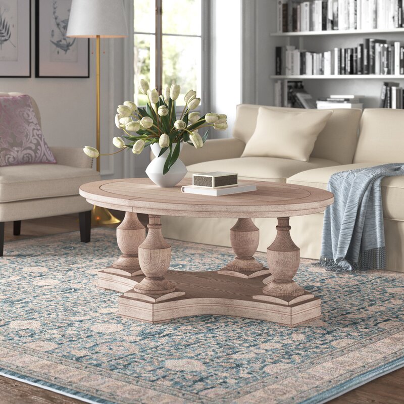 Pisani Floor Shelf Coffee Table with Storage