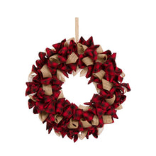 Load image into Gallery viewer, Plaid Fabric 18.9&quot; Wreath MRM3326

