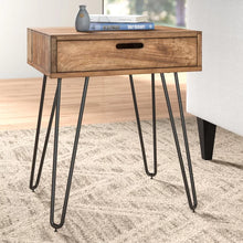 Load image into Gallery viewer, Plaistow Solid Wood End Table with Storage
