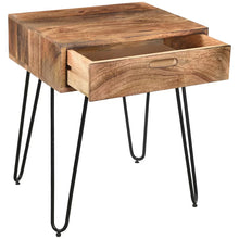 Load image into Gallery viewer, Plaistow Solid Wood End Table with Storage
