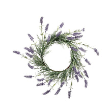 Load image into Gallery viewer, Plastic Lavender Wreath 20&quot; 674AH
