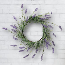 Load image into Gallery viewer, Plastic Lavender Wreath 20&quot; 674AH
