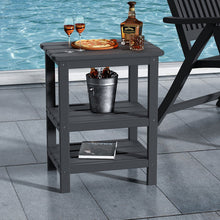 Load image into Gallery viewer, Black Plastic/Resin Patio Side Table
