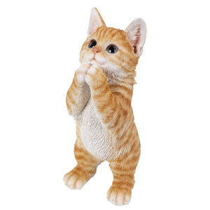 Praying Tabby Kitten Statue # 9367