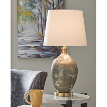 Load image into Gallery viewer, Plemons 29&quot; Gray/Gold Table Lamp (2 pieces)
