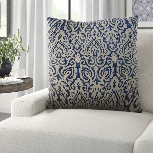Plumerville Square Cotton Pillow Cover & Insert (Set of 2) 1715AH