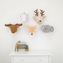 Load image into Gallery viewer, Plush Head Elephant Faux Taxidermy (Set of 3) 5992RR
