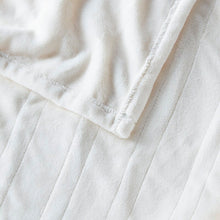 Load image into Gallery viewer, Ivory Plush Microlight Heated Throw B68 305
