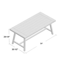 Load image into Gallery viewer, Polanco Solid Wood 6 - Person Dining Table
