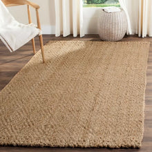 Load image into Gallery viewer, Pollux Handmade Flatweave Jute/Sisal Natural/Brown Rug, Rectangle 4&#39; x 6&#39;
