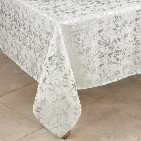 Silver Polson Foil Print Table Topper – Salvage & Co Fishers