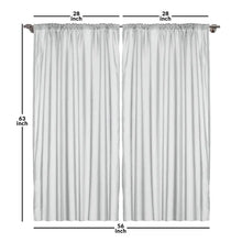 Load image into Gallery viewer, Polyester Curtain 28 x 63  (Set of 2)

