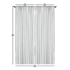 Polyester Curtain 28 x 84 (Set of 2)