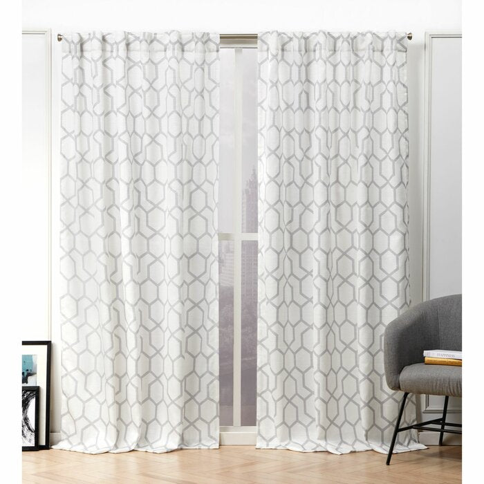 Polyester Room Darkening Curtain Pair 54