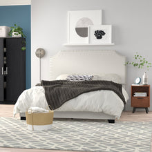 Load image into Gallery viewer, Pomfret Upholstered Low Profile Standard Bed queen
