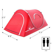 Load image into Gallery viewer, Wakeman Outdoor Pop Up 2 Person Tent Red(2152RR)
