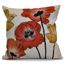 Load image into Gallery viewer, Poppies Outdoor Square Pillow Cover &amp; Insert (Set of 2) 2216CDR/GL
