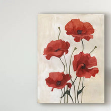 Load image into Gallery viewer, Poppy Bouquet III by Emma Scarvey - Painting on Canvas 19&quot; x 14&quot; x 2&quot;
