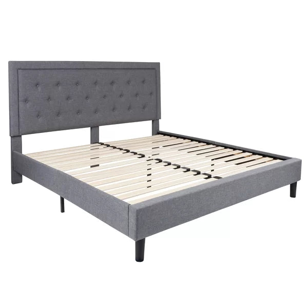 Porcaro Tufted Low Profile Bed king
